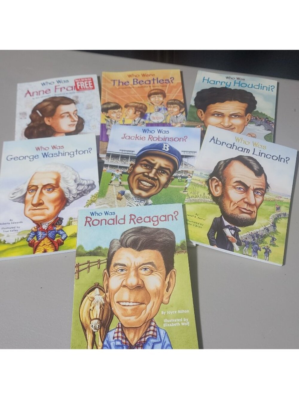 Lot of 7 WHO HQ Was Is Were Biography History Series Paperback Chapter Books